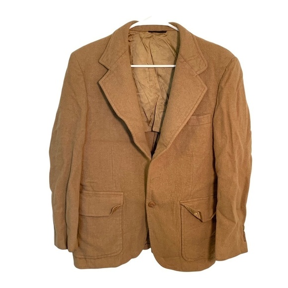 Palm Beach Other - Vintage Palm Beach Men's Blazer Sports Coat 100% Camel Hair Camel Tan Union Made